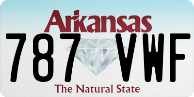 AR license plate 787VWF