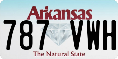 AR license plate 787VWH