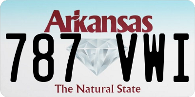 AR license plate 787VWI