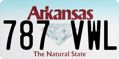 AR license plate 787VWL