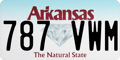 AR license plate 787VWM