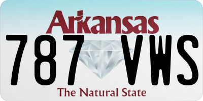 AR license plate 787VWS