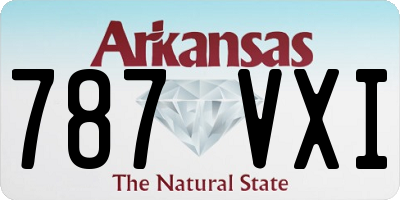 AR license plate 787VXI