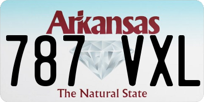 AR license plate 787VXL