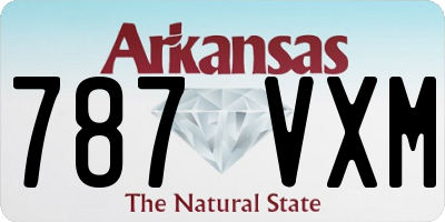 AR license plate 787VXM