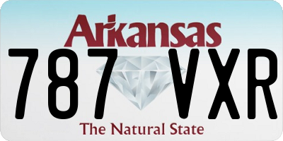 AR license plate 787VXR