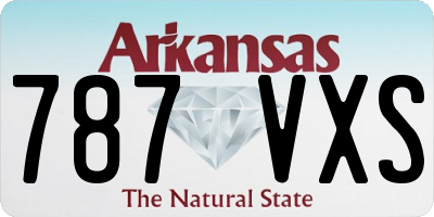 AR license plate 787VXS