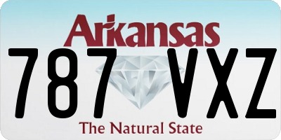 AR license plate 787VXZ