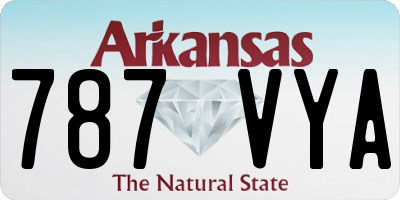 AR license plate 787VYA