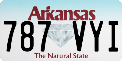 AR license plate 787VYI
