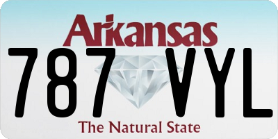 AR license plate 787VYL