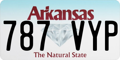 AR license plate 787VYP