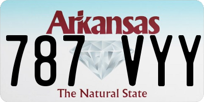 AR license plate 787VYY