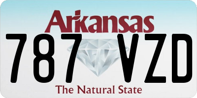 AR license plate 787VZD