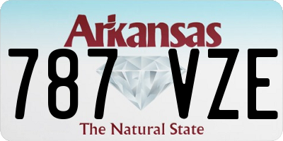 AR license plate 787VZE
