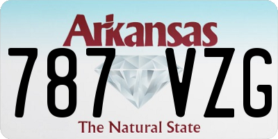 AR license plate 787VZG