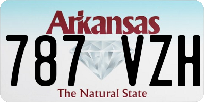 AR license plate 787VZH