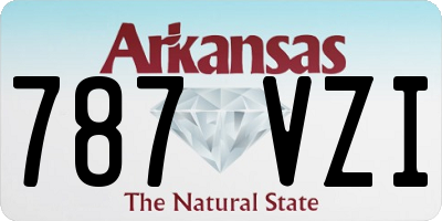 AR license plate 787VZI