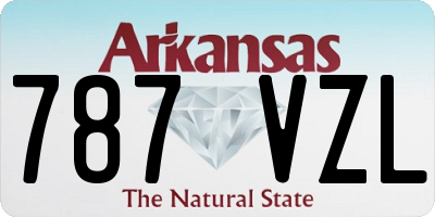 AR license plate 787VZL