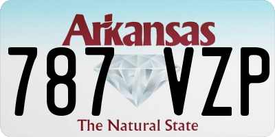 AR license plate 787VZP