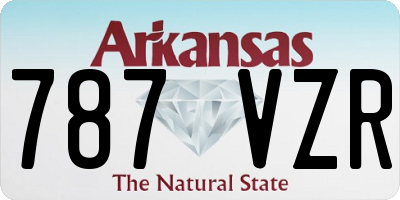 AR license plate 787VZR