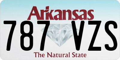 AR license plate 787VZS