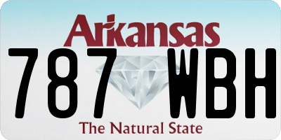 AR license plate 787WBH