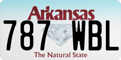 AR license plate 787WBL
