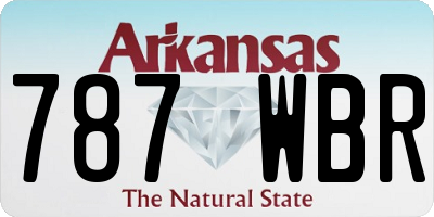 AR license plate 787WBR