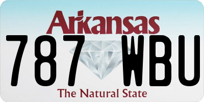 AR license plate 787WBU