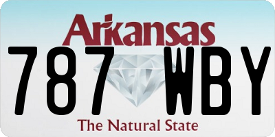 AR license plate 787WBY