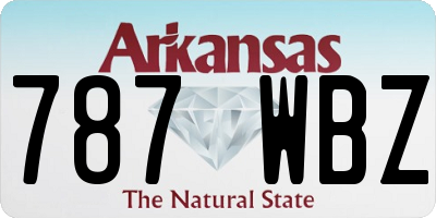 AR license plate 787WBZ
