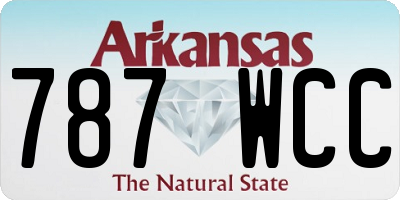 AR license plate 787WCC