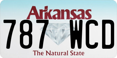 AR license plate 787WCD
