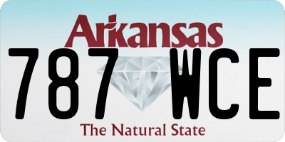 AR license plate 787WCE