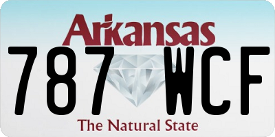 AR license plate 787WCF
