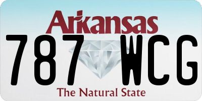 AR license plate 787WCG