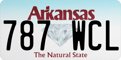 AR license plate 787WCL