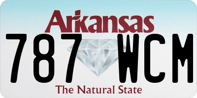 AR license plate 787WCM