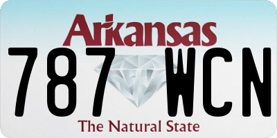 AR license plate 787WCN