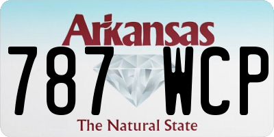 AR license plate 787WCP