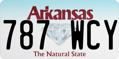 AR license plate 787WCY