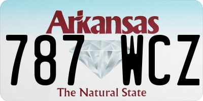 AR license plate 787WCZ
