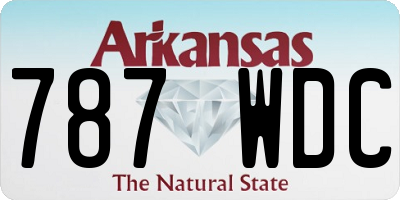 AR license plate 787WDC
