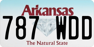AR license plate 787WDD