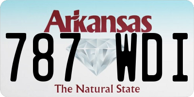 AR license plate 787WDI
