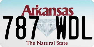 AR license plate 787WDL