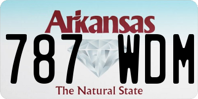 AR license plate 787WDM