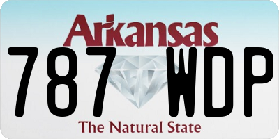 AR license plate 787WDP