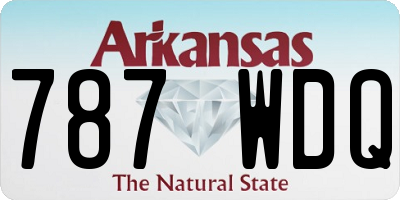 AR license plate 787WDQ